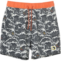 Mens Aloha Elastic 17.5" Beach Short